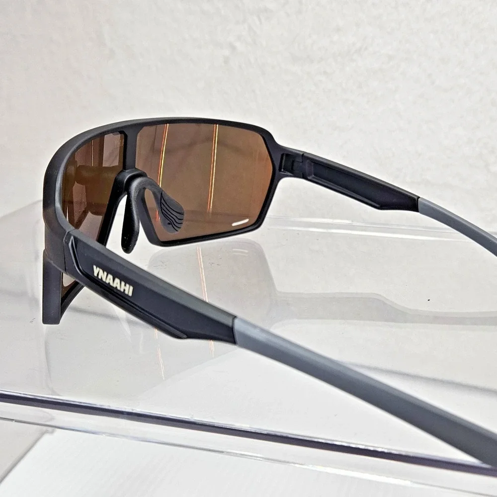 YNAAHI Shield Sport Sunglasses UV400 TR90 Lightweight Cycling Glasses